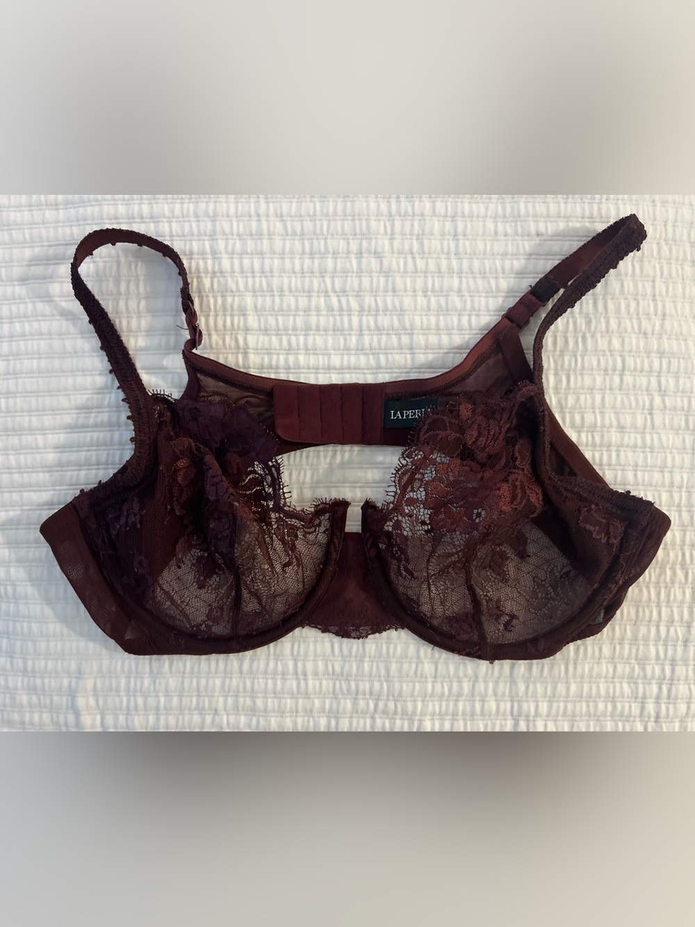 La Perla Deep Wine Lace Underwire Bra